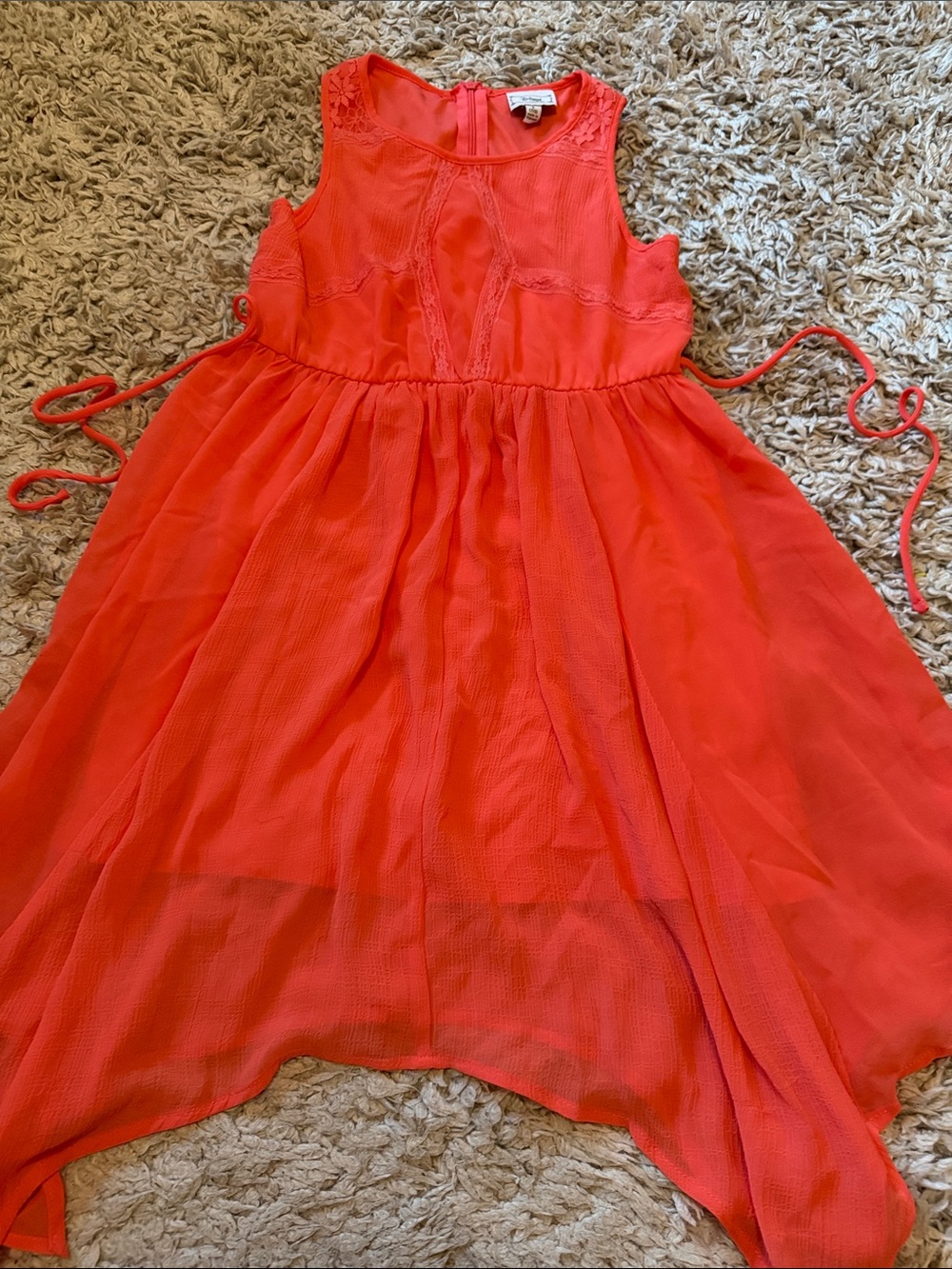 D-Signed Disney Coral Dress, Size S (7/8)